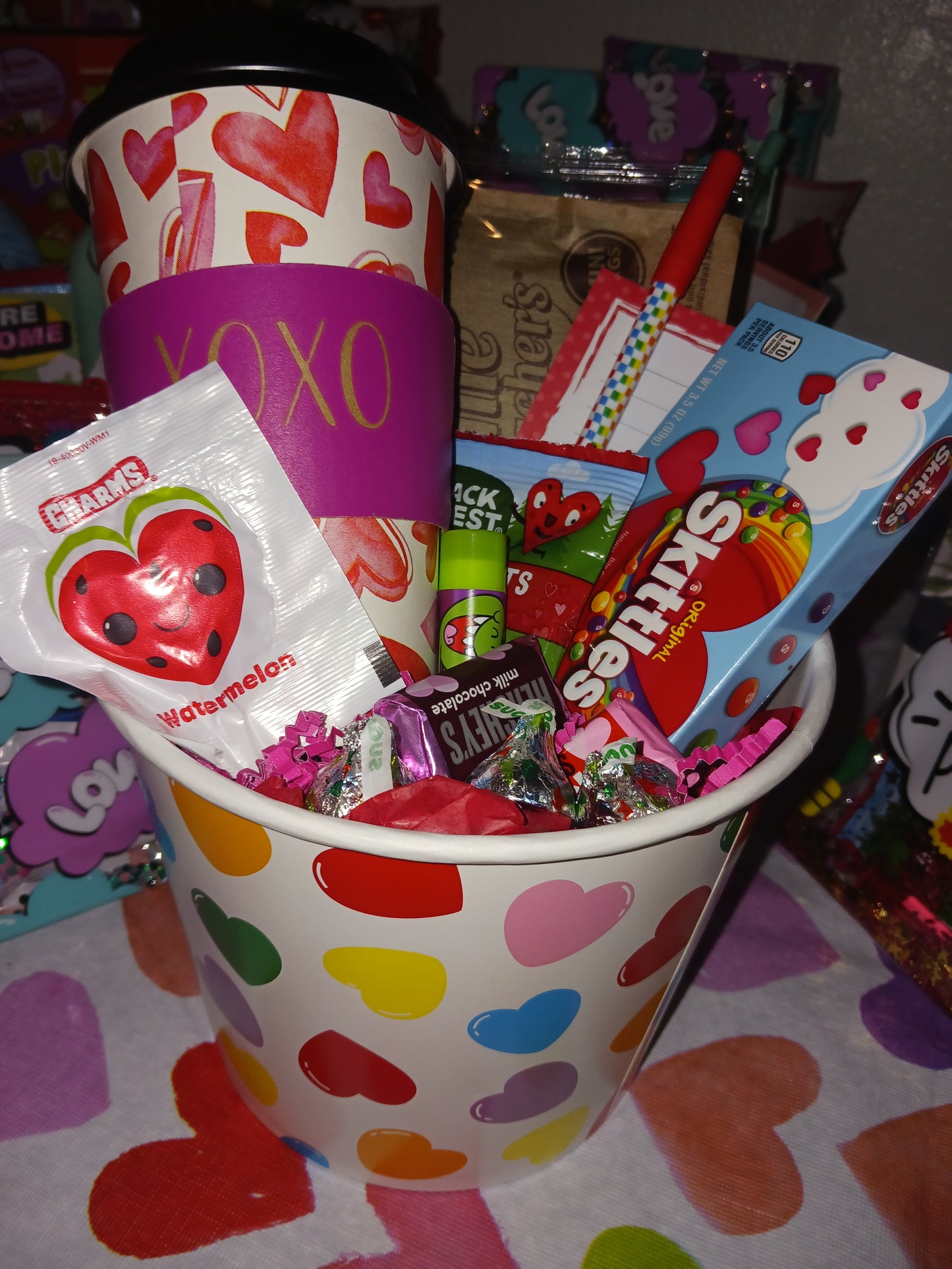 Valentine's Day popcorn bucket